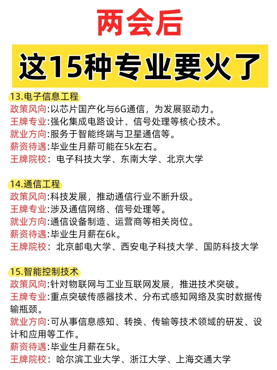 两会后，这15种专业要火了！