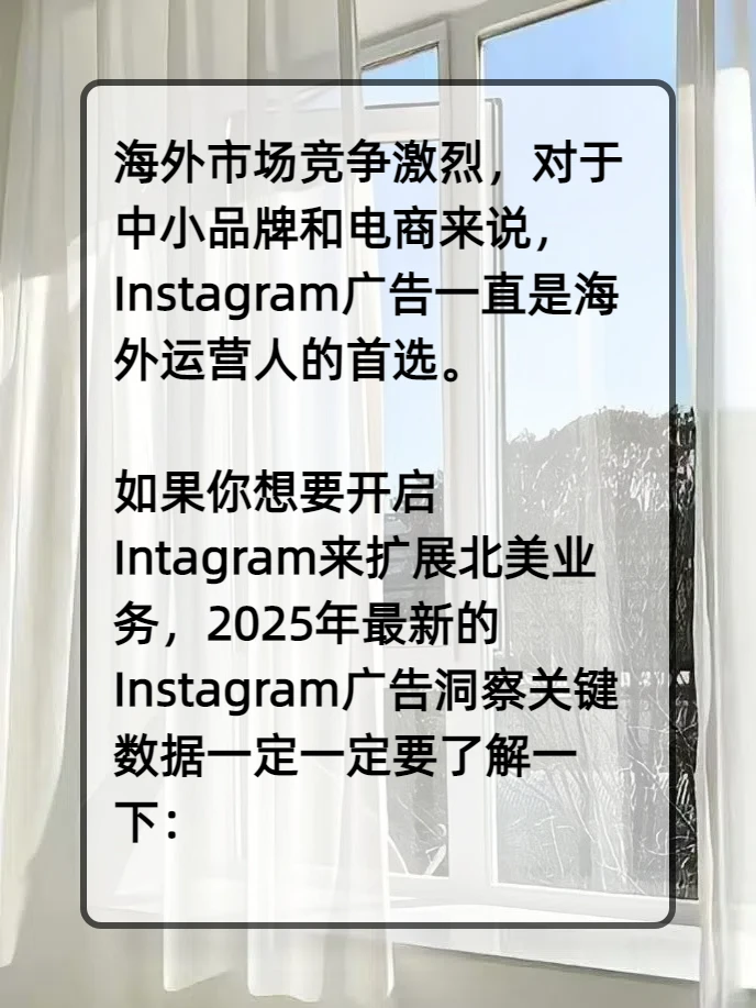 2025年最新?ins数据洞察‼️