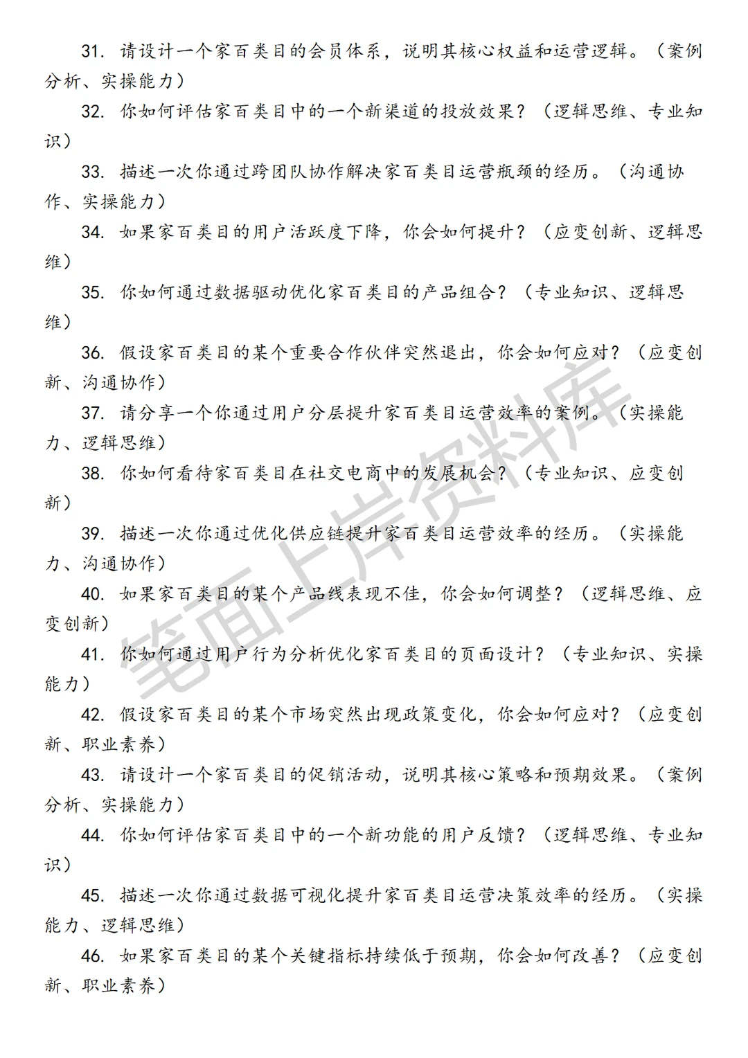 阿里国际家百行业运营