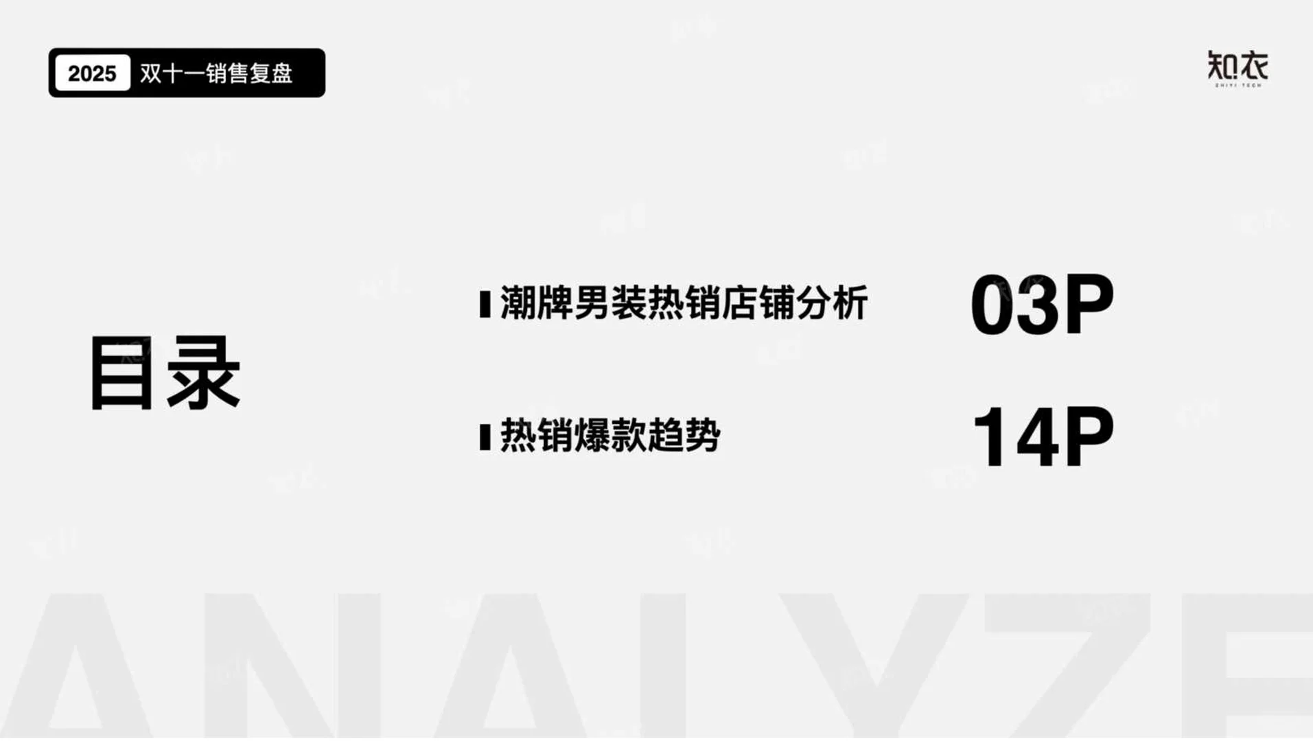 2025双十一电商数据复盘——潮牌男装