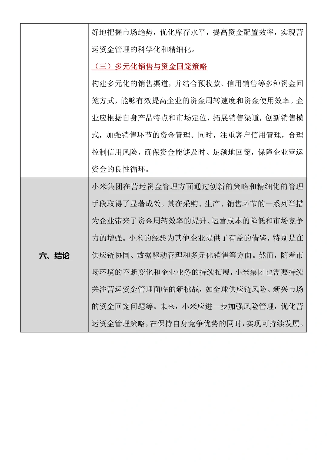 营运资金管理研究还不知道怎么写吗❓❓