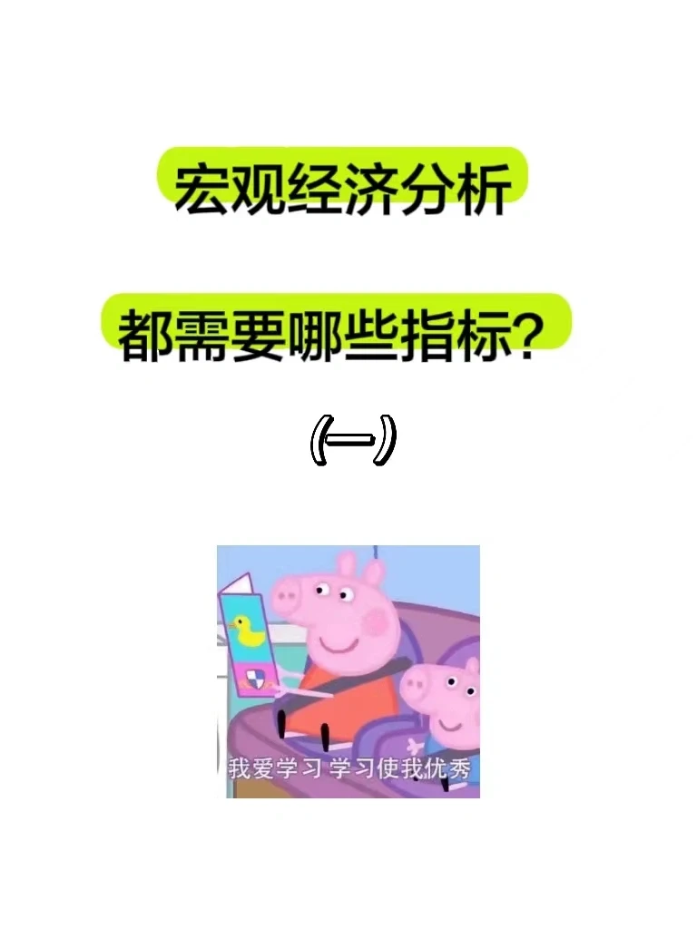 宏观经济分析一般都看哪些指标?