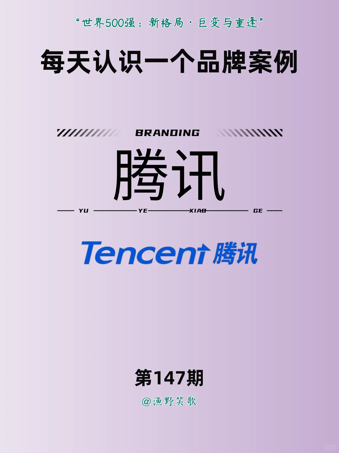 每天认识一个品牌案例，No.147：腾讯?