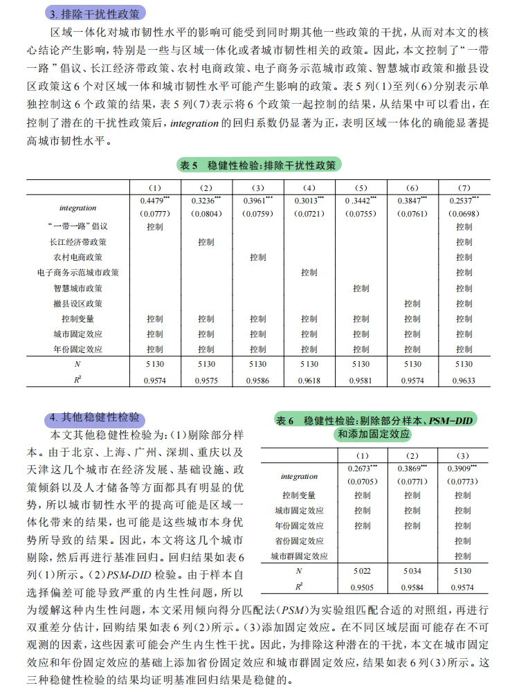 区域一体化!多维度增强城市韧性密码✨