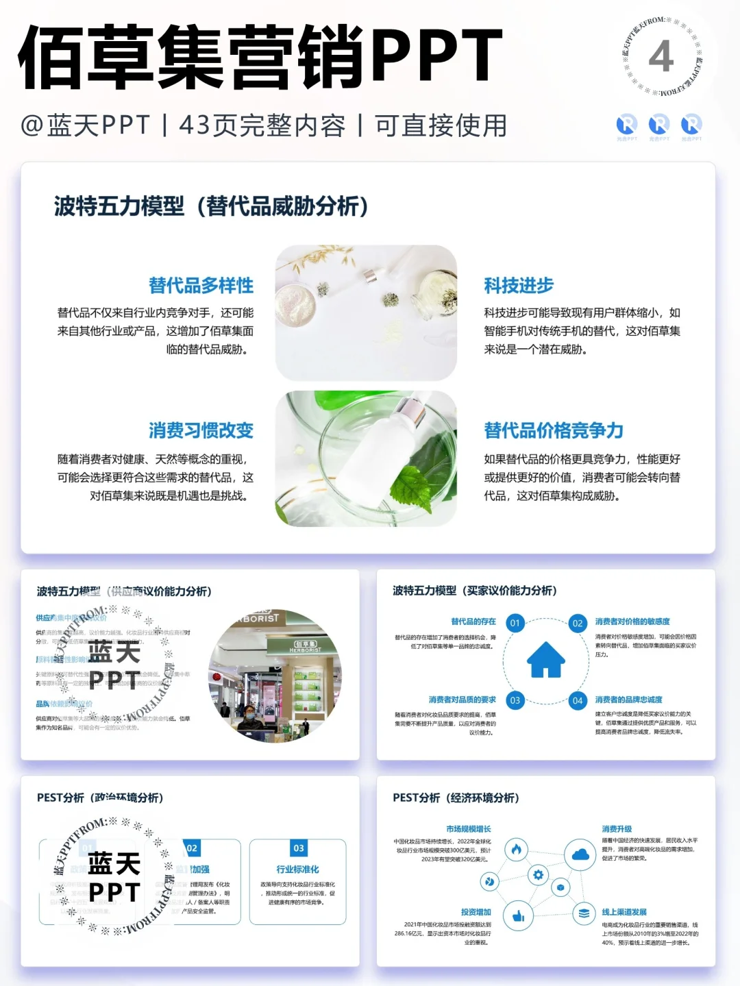 【225】佰草集-品牌简介市场营销策略PPT