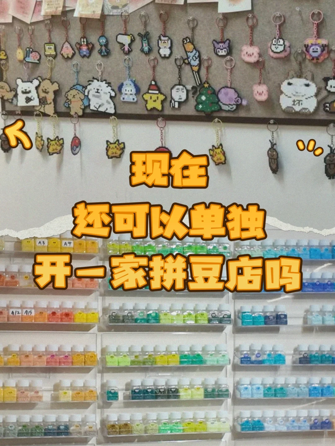 我想开一家专门的拼豆手作店......