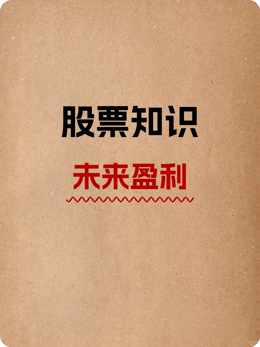 股票知识,未来盈利