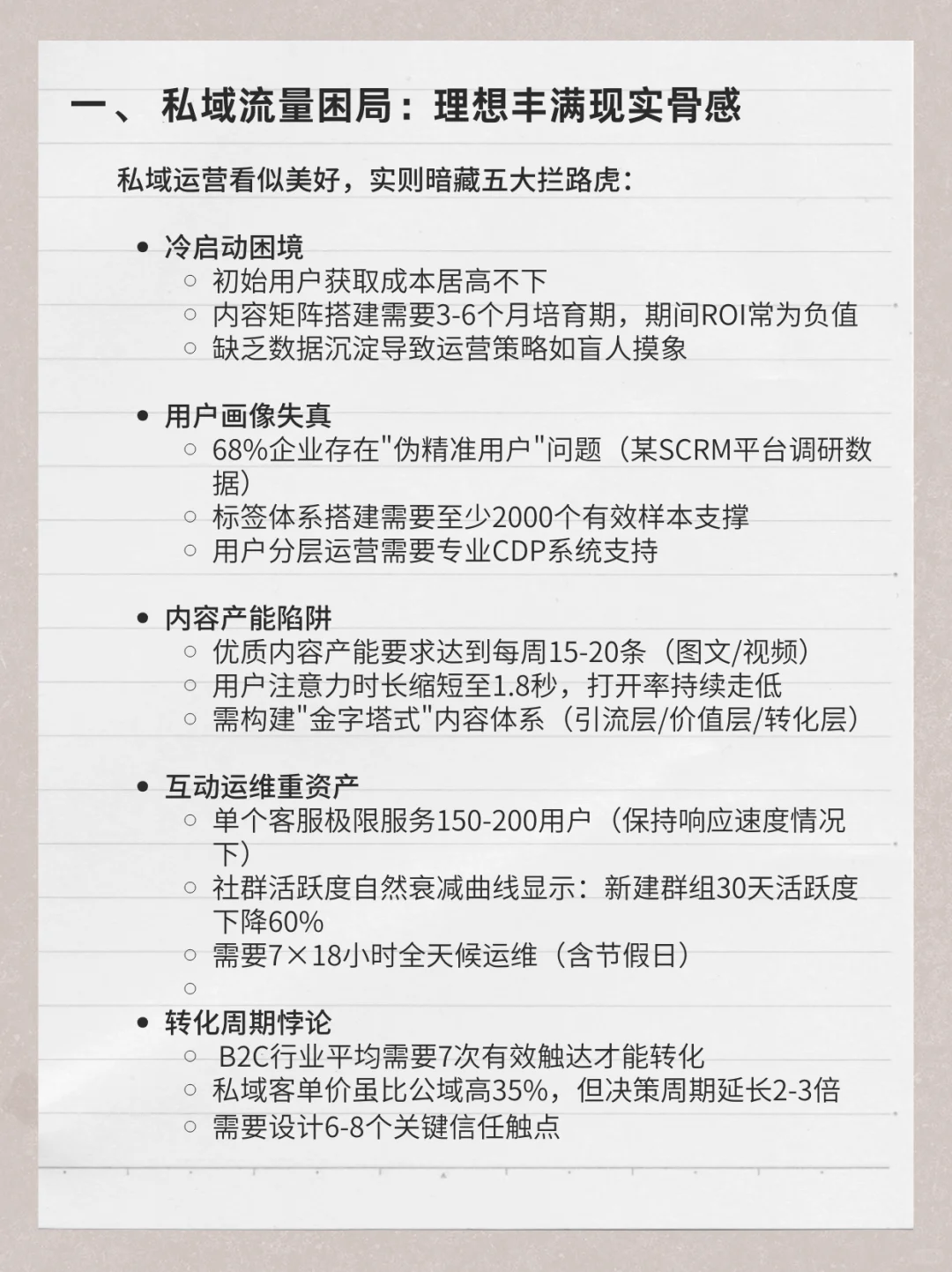 私域用户增长：数据化运营指南