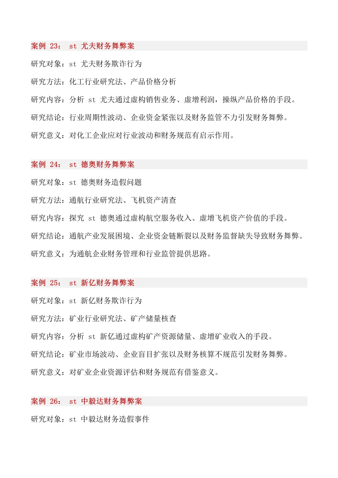 40个财务舞弊经典案例，你一定要知道！