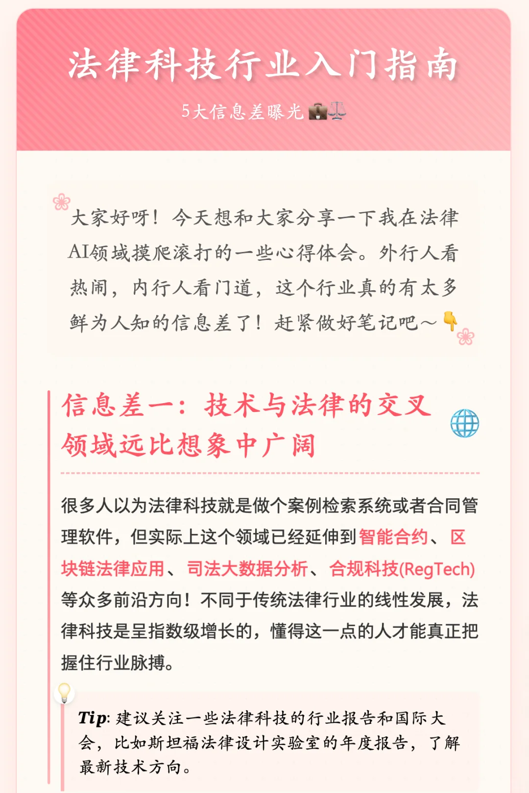 法律科技行业，你需要知道的信息差
