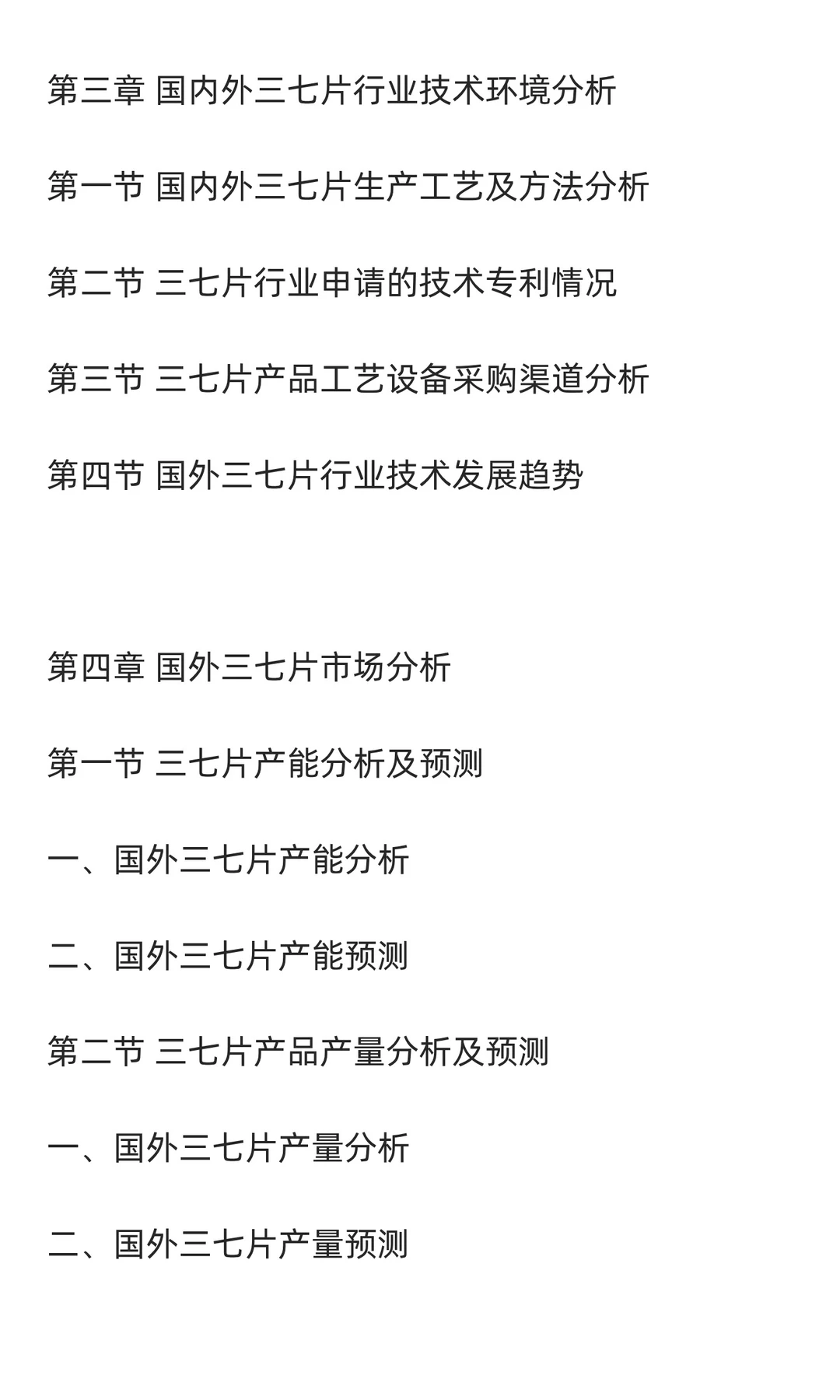三七片行业市场调研及发展前景分析预测