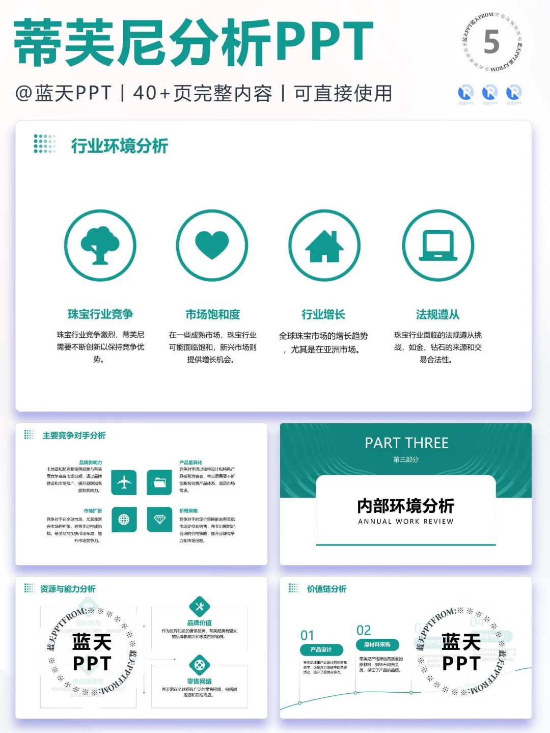 【084】蒂芙尼战略分析营销策略 SWOT PPT