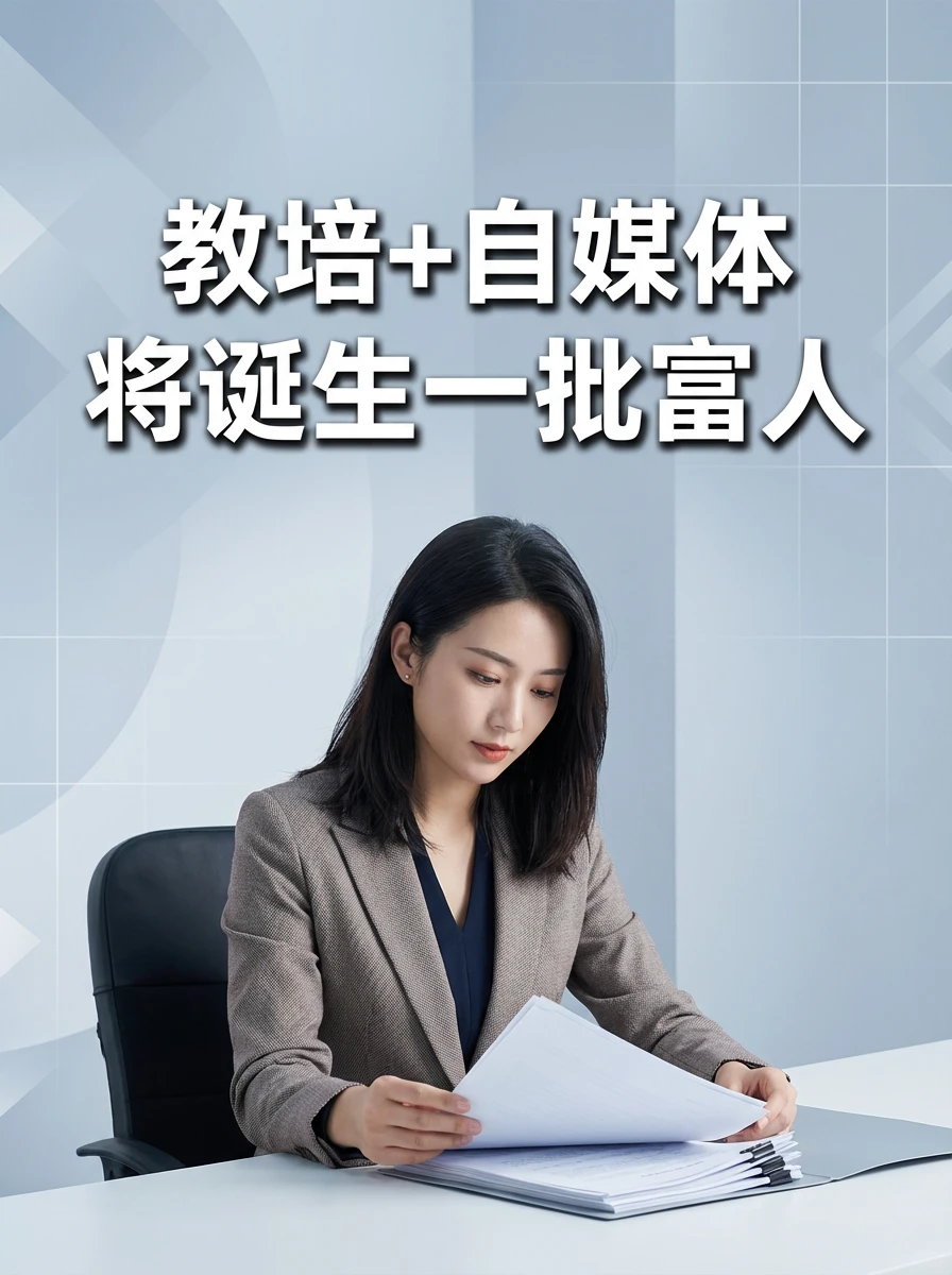 教培+自媒体,将诞生一批富人:
