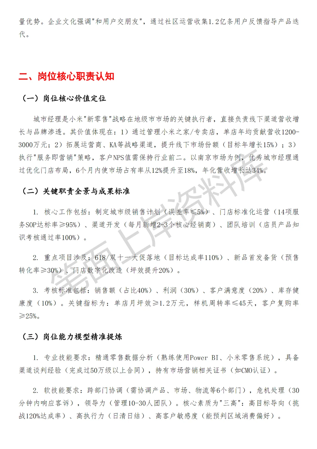 小米城市经理