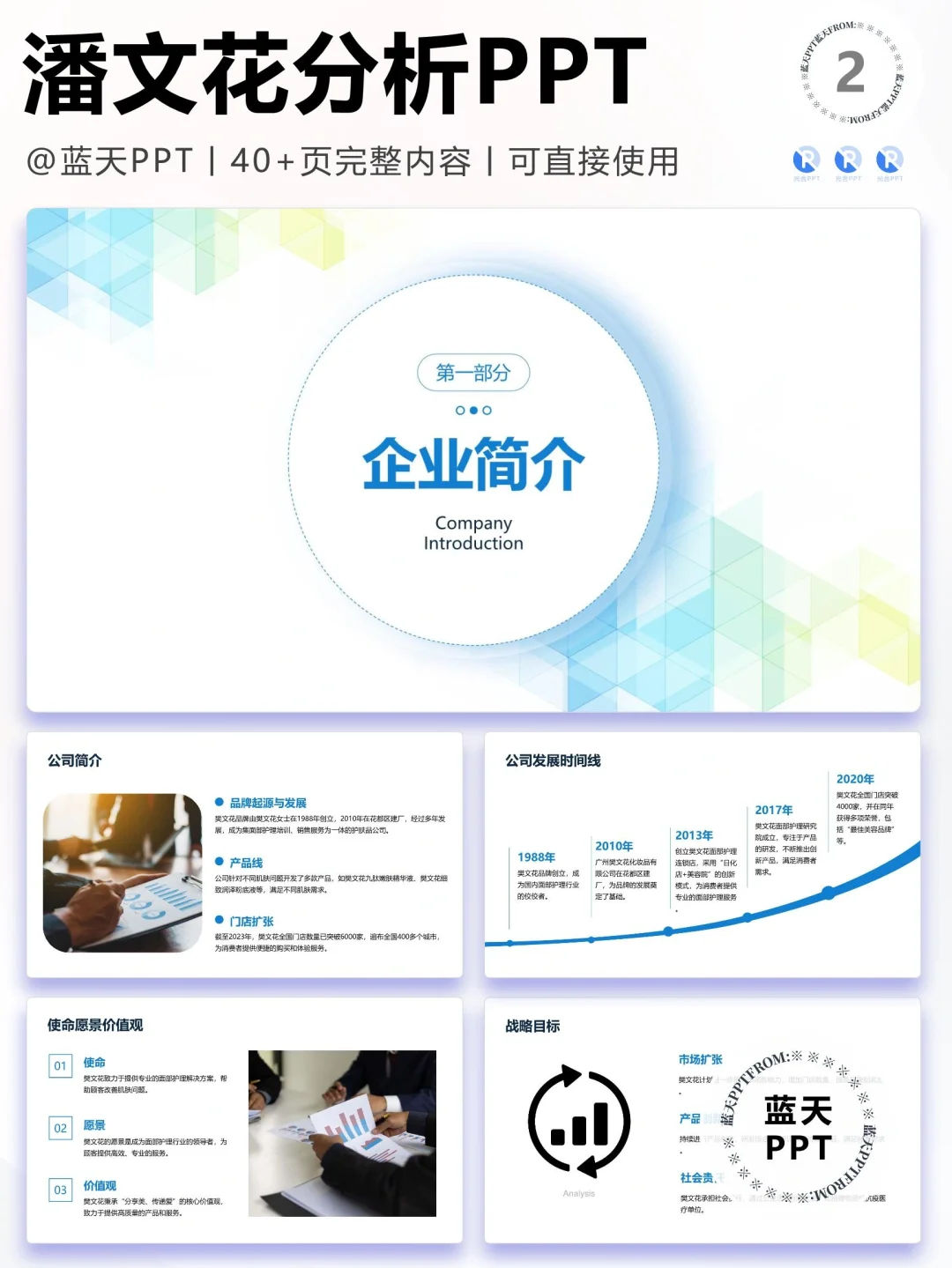 【159】樊文花品牌营销案例策略分析PPT