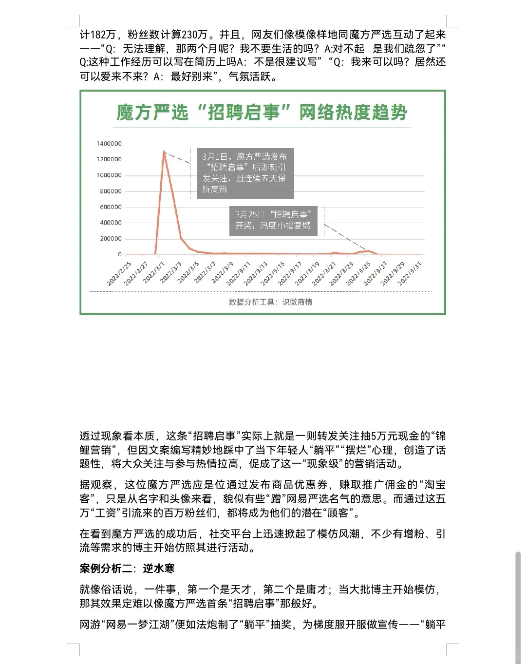 ?一季度五大营销案例分析