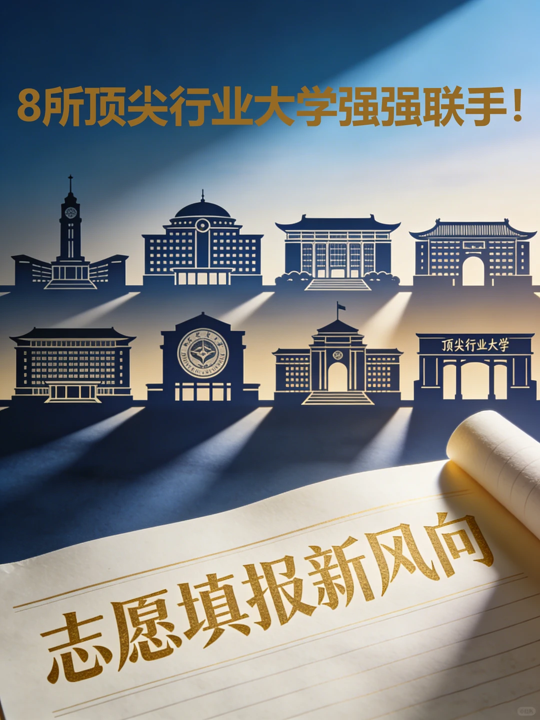 志愿填报新风向!8所顶尖行业大学强强联手