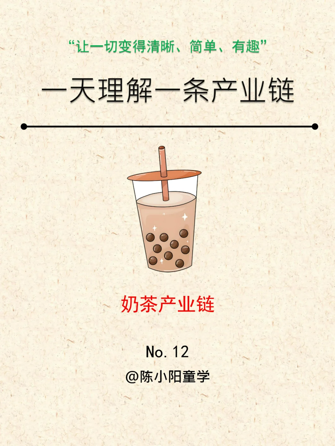 一天理解一条产业链NO.12|奶茶