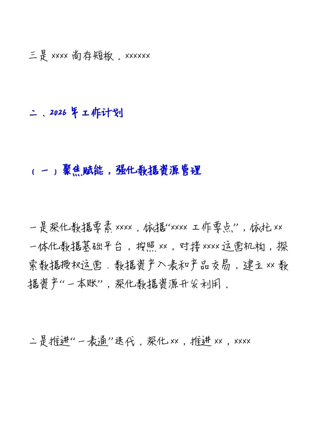 数据资源管理，2025工作总结模板