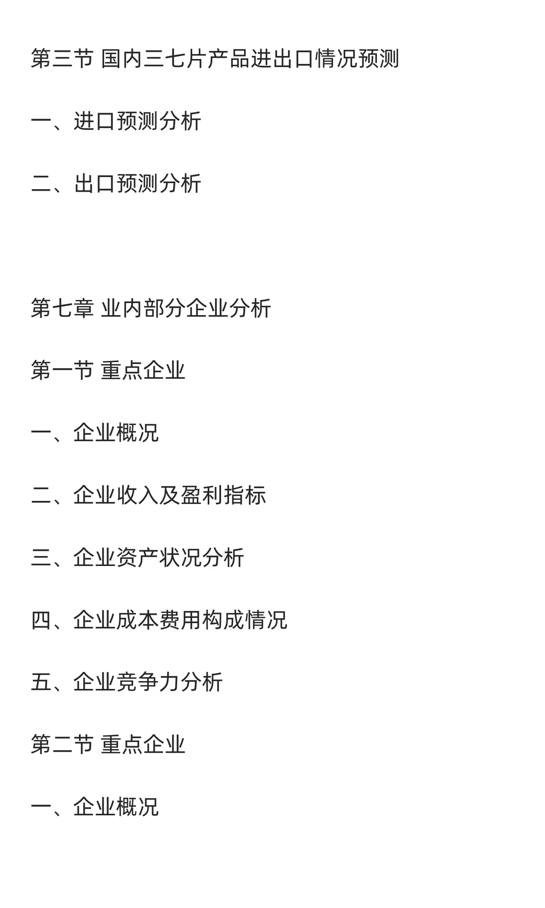 三七片行业市场调研及发展前景分析预测