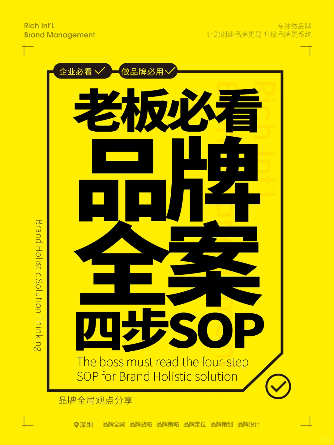 老板做品牌必看品牌全案四步SOP