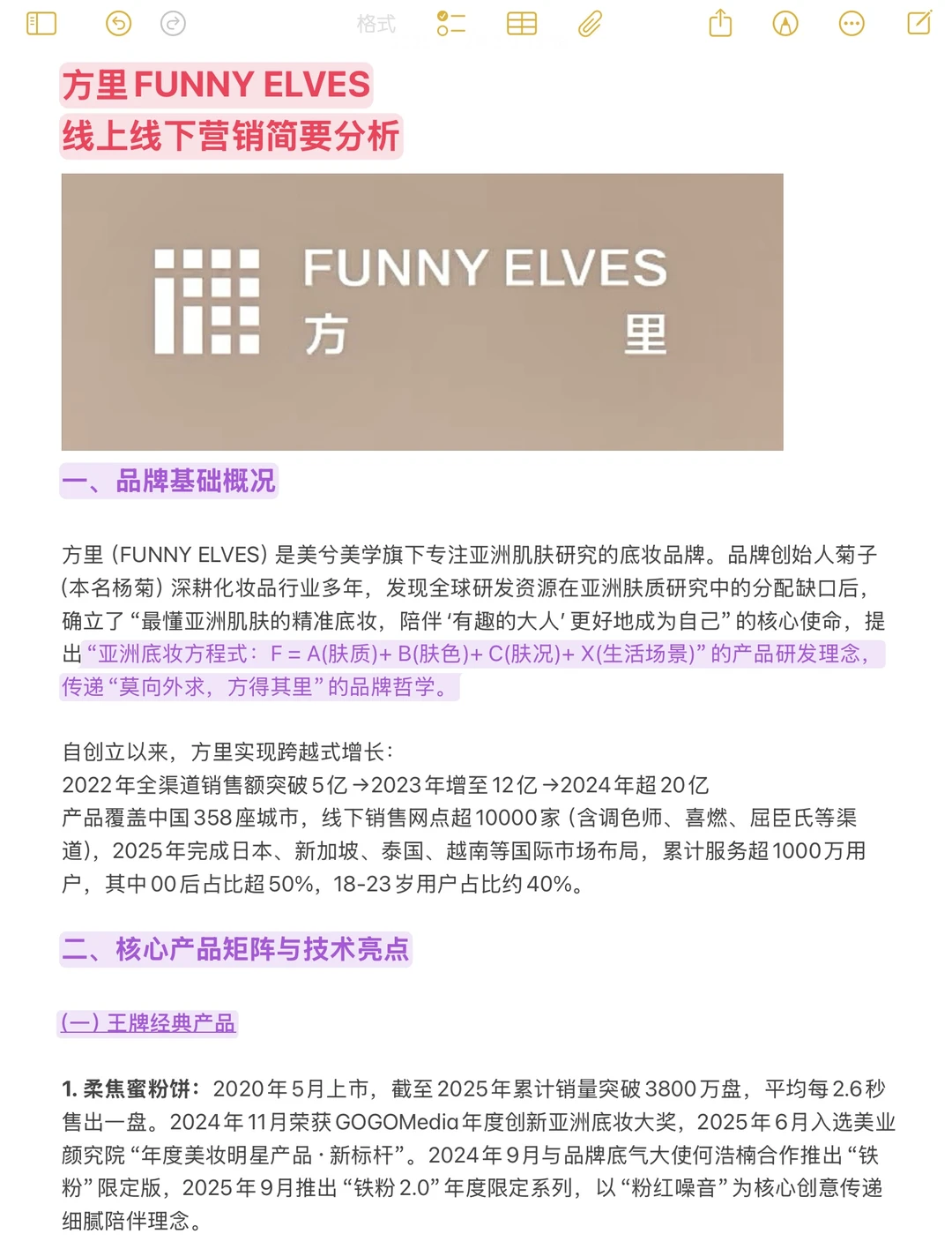 方里品牌营销分析
