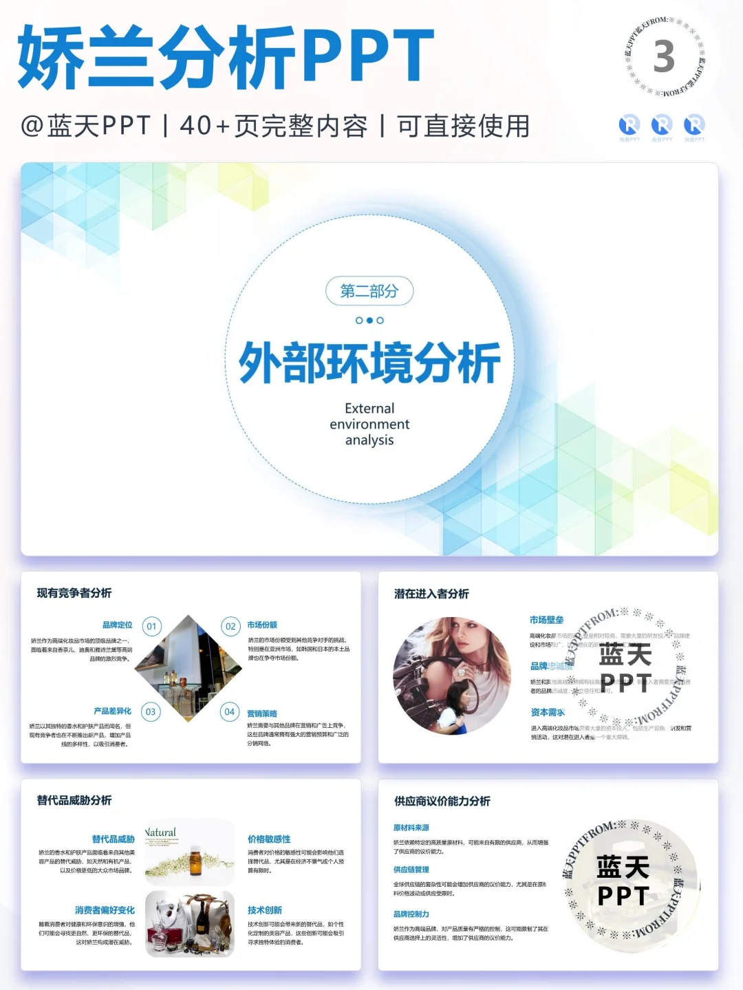 【036】娇兰战略分析营销策略 SWOT PPT