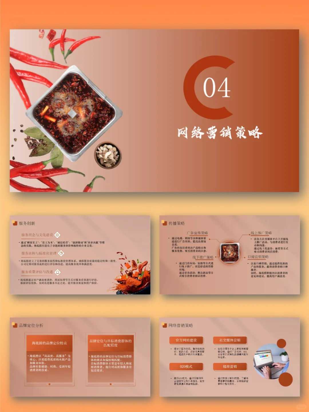 海底捞品牌市场营销策略PPT模板|SWOT分析