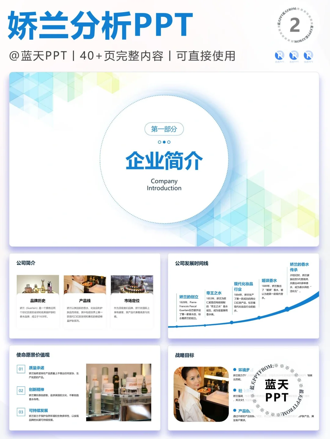 【036】娇兰战略分析营销策略 SWOT PPT