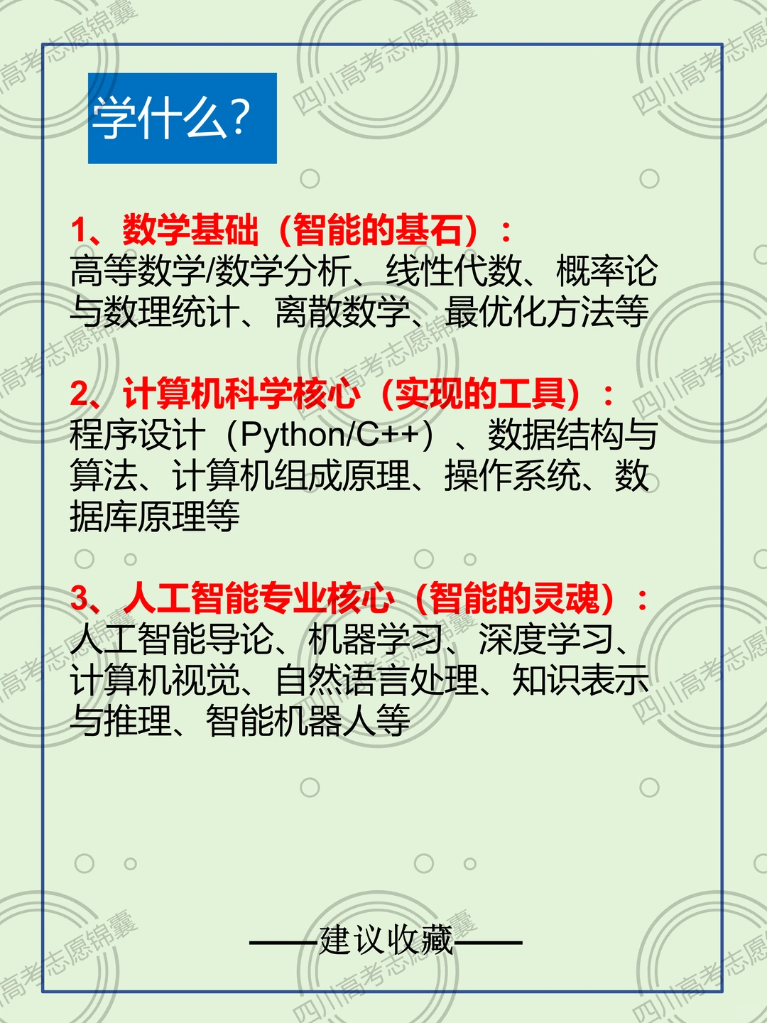 五分钟了解智能科学与技术专业