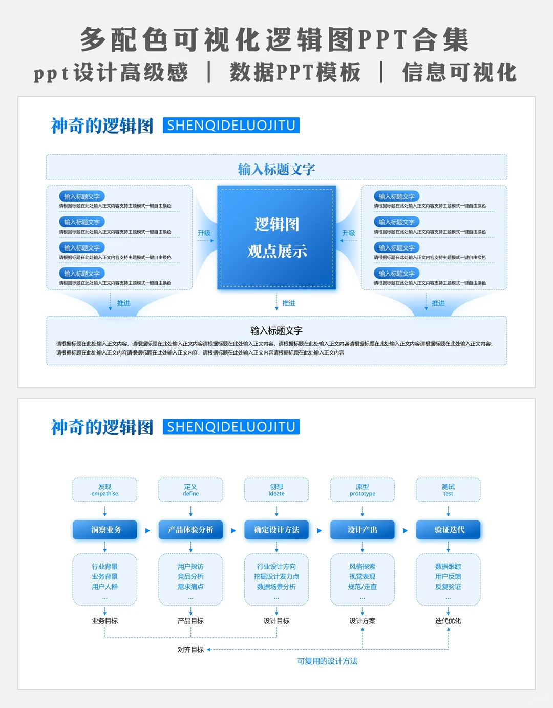 结构化分析ppt模板:分析报告不再干巴巴