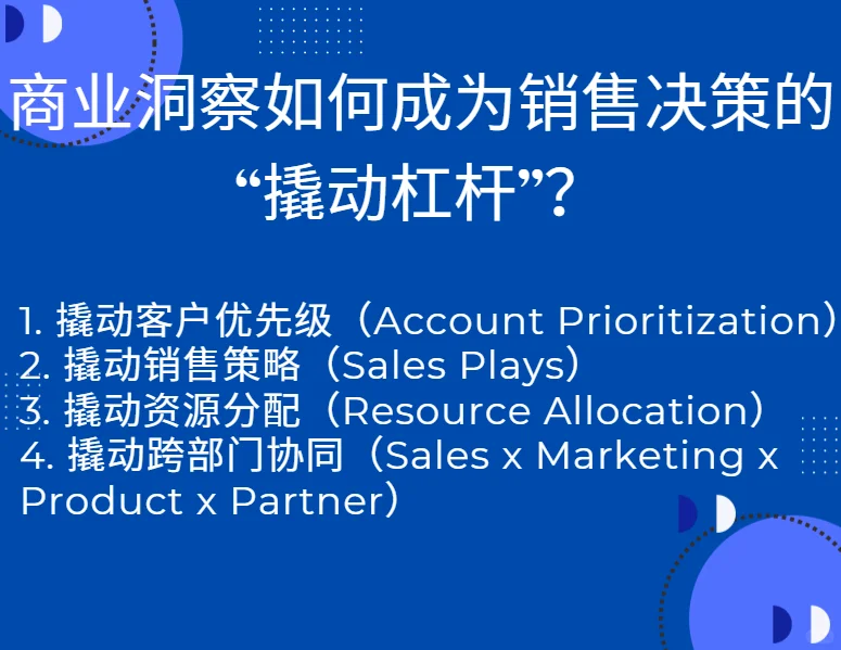 商业洞察:撬动 B2B 销售决策的杠杆
