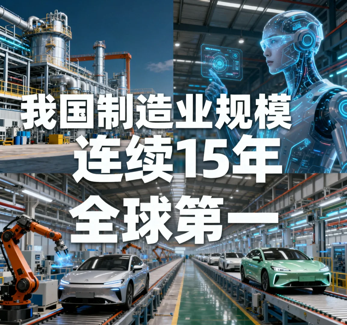 中国制造,连续15年领跑全球!