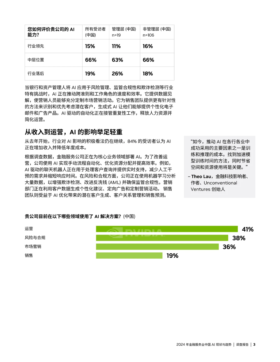 2024年金融服务业中国AI现状与趋势