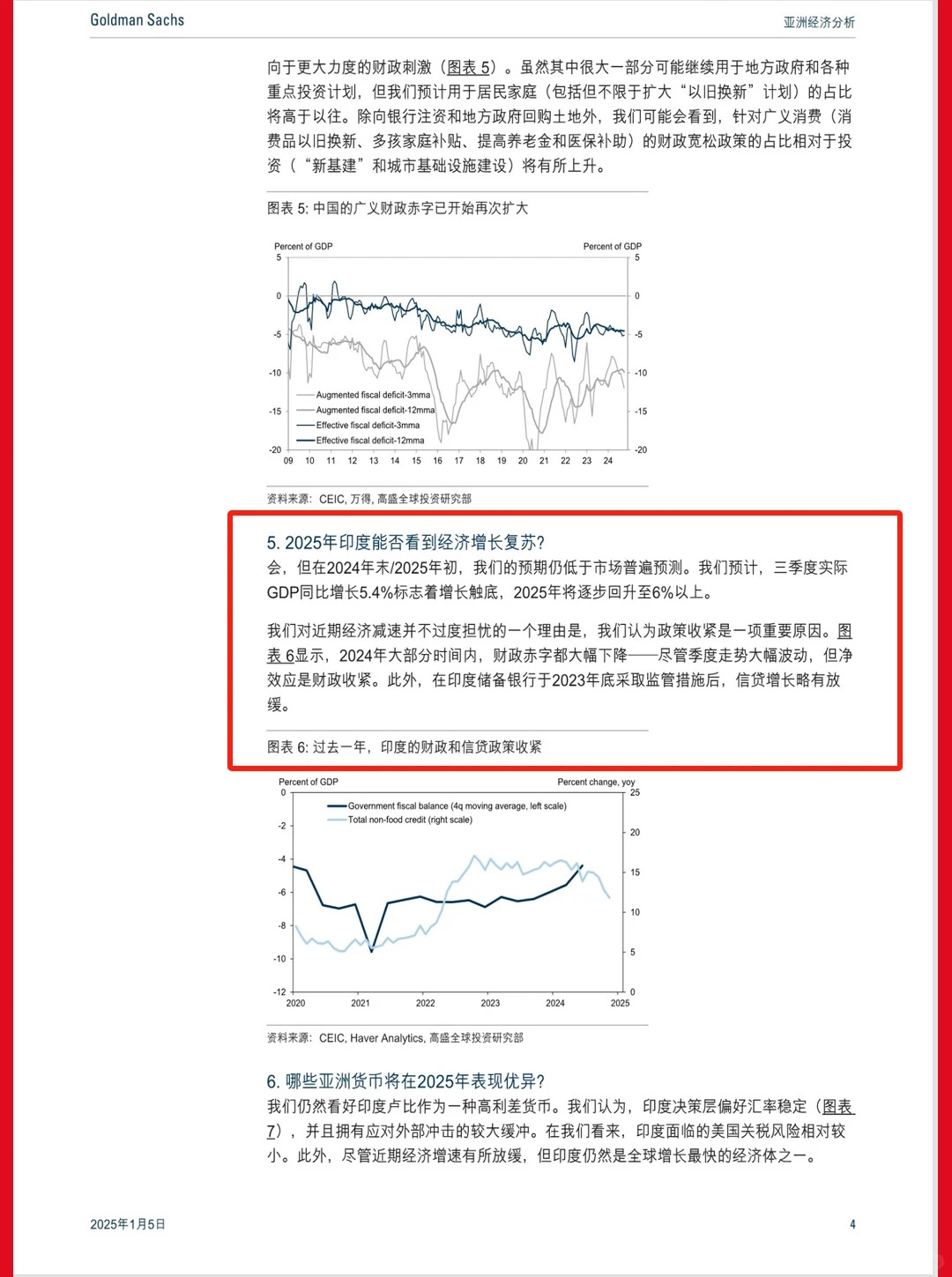亚洲经济分析：关于2025年的十个问题|14页