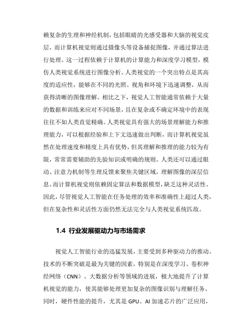 2025年视觉人工智能行业现状及趋势分析报告