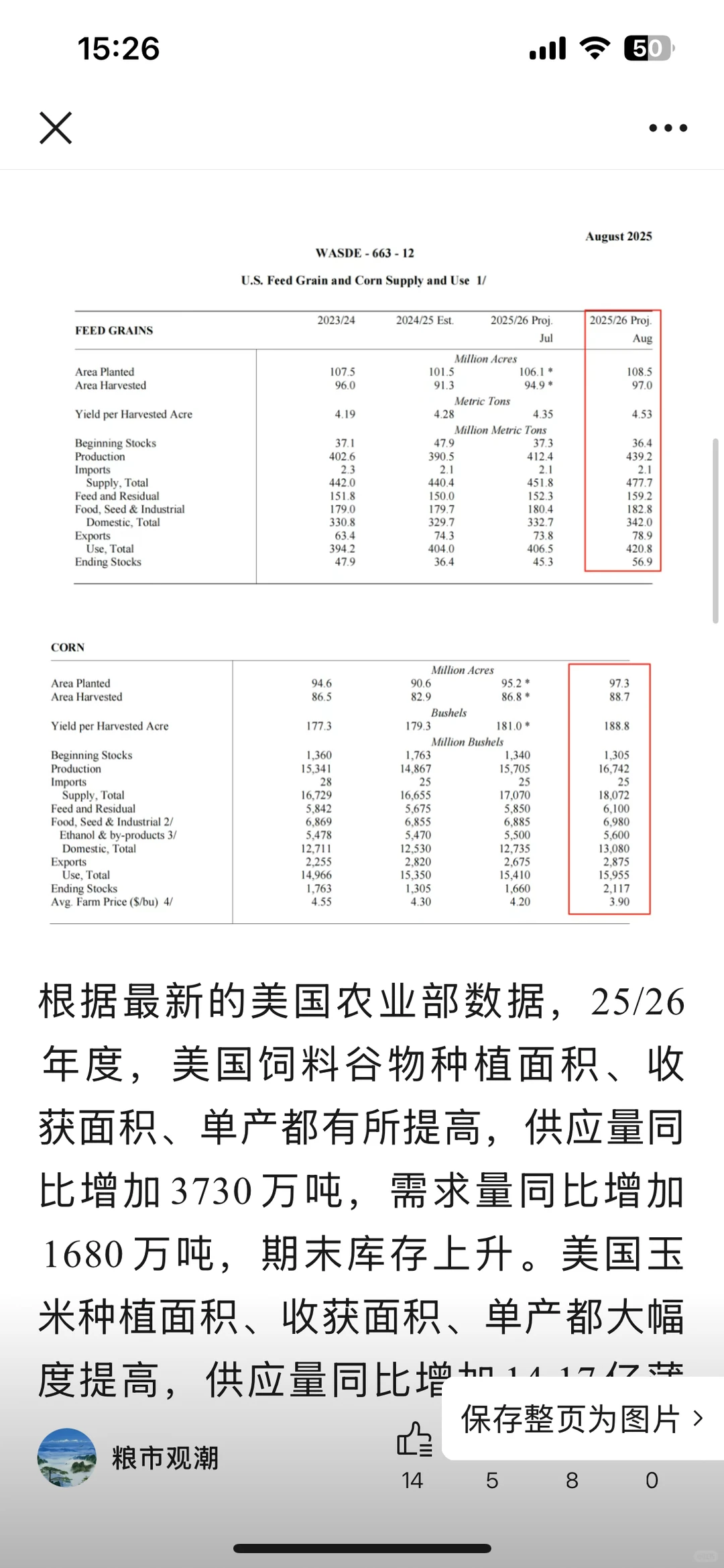 玉米：回顾与展望