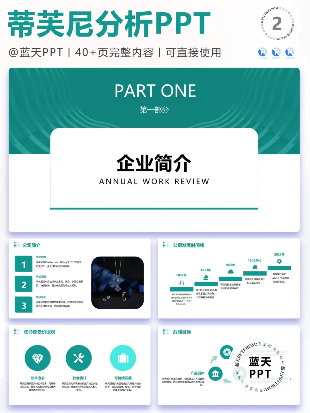 【084】蒂芙尼战略分析营销策略 SWOT PPT