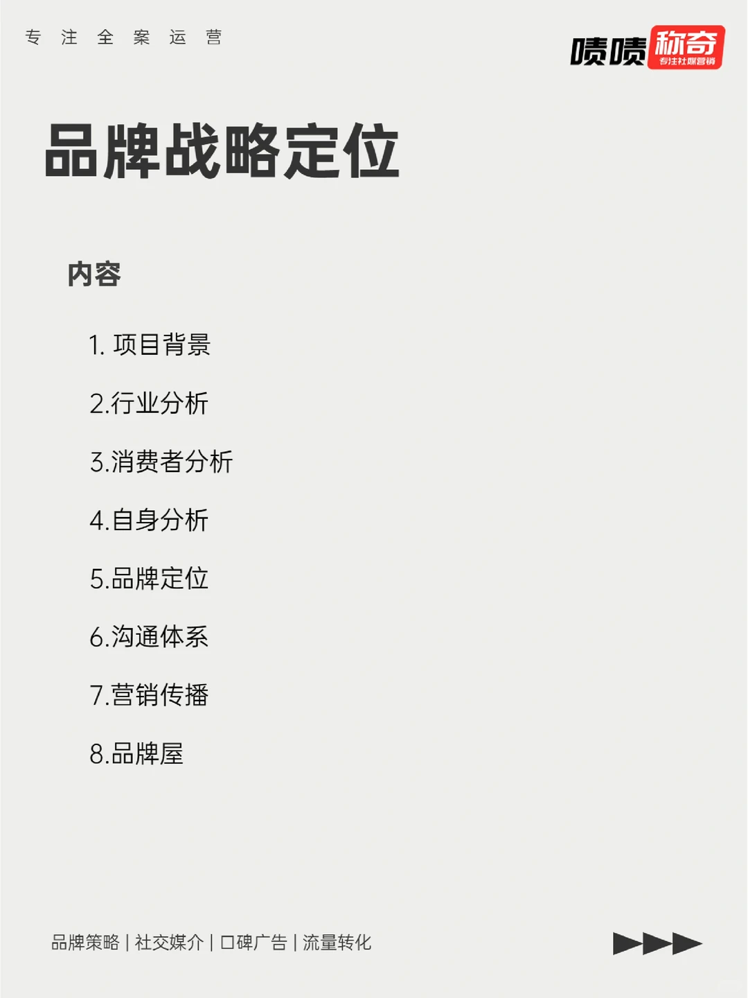 超详细干货❗?品牌战略定位模板方案❗