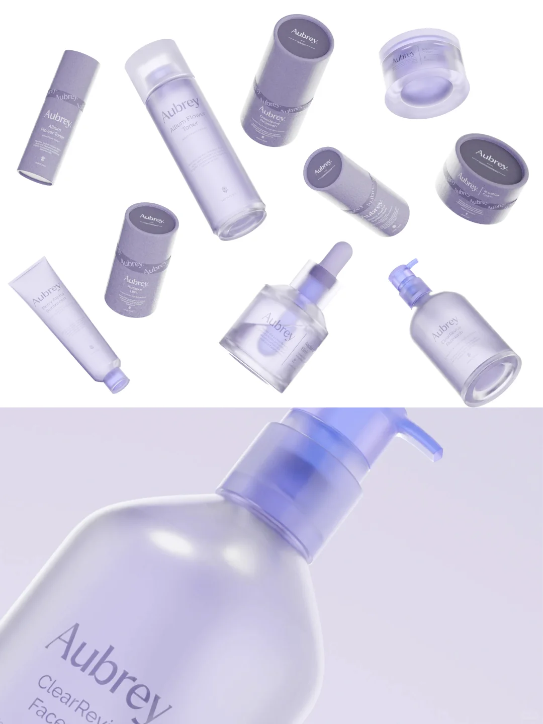 干净极简的现代护肤品牌包装设计?分享