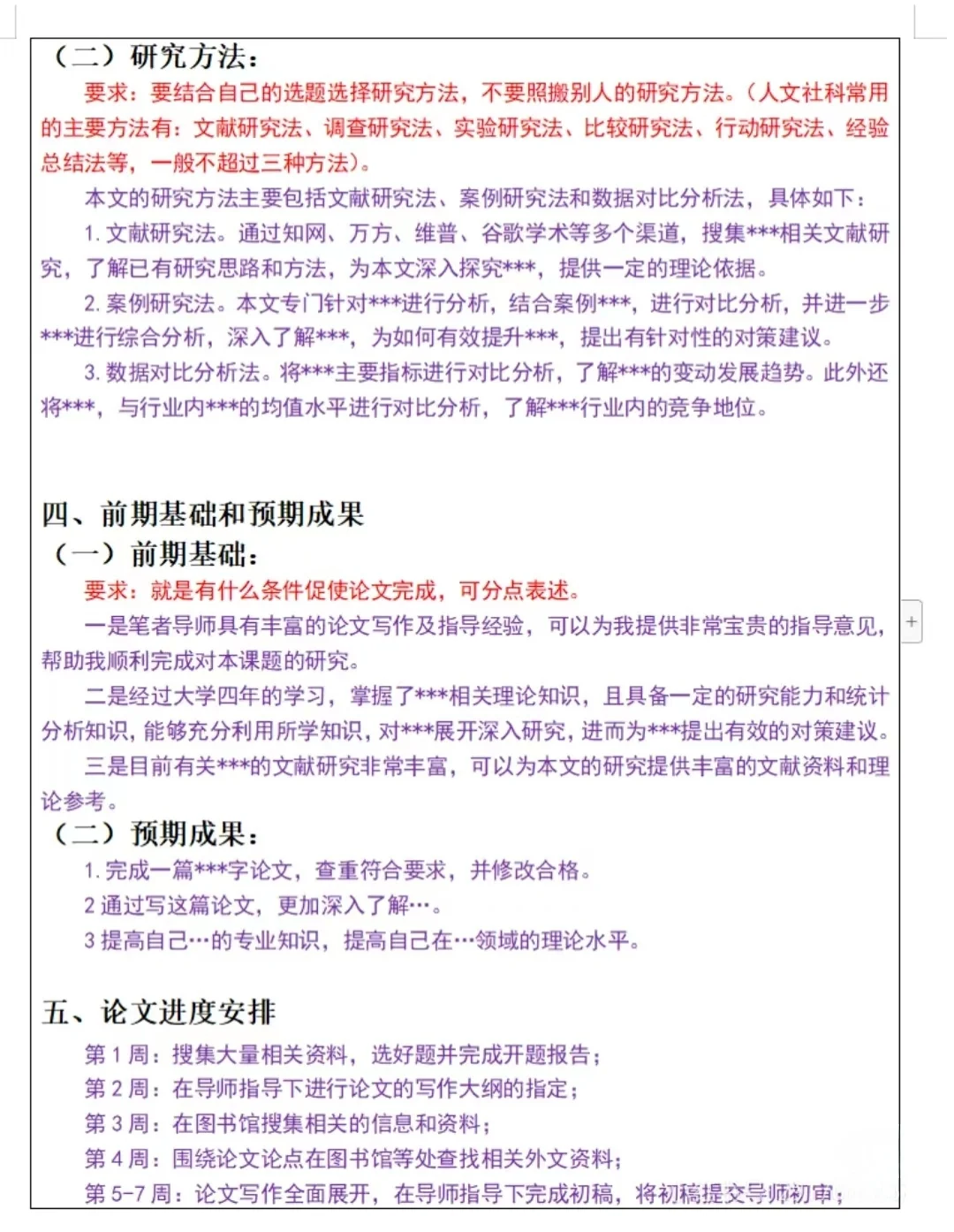 导师准备的超详细开题报告保姆级❤️‍?