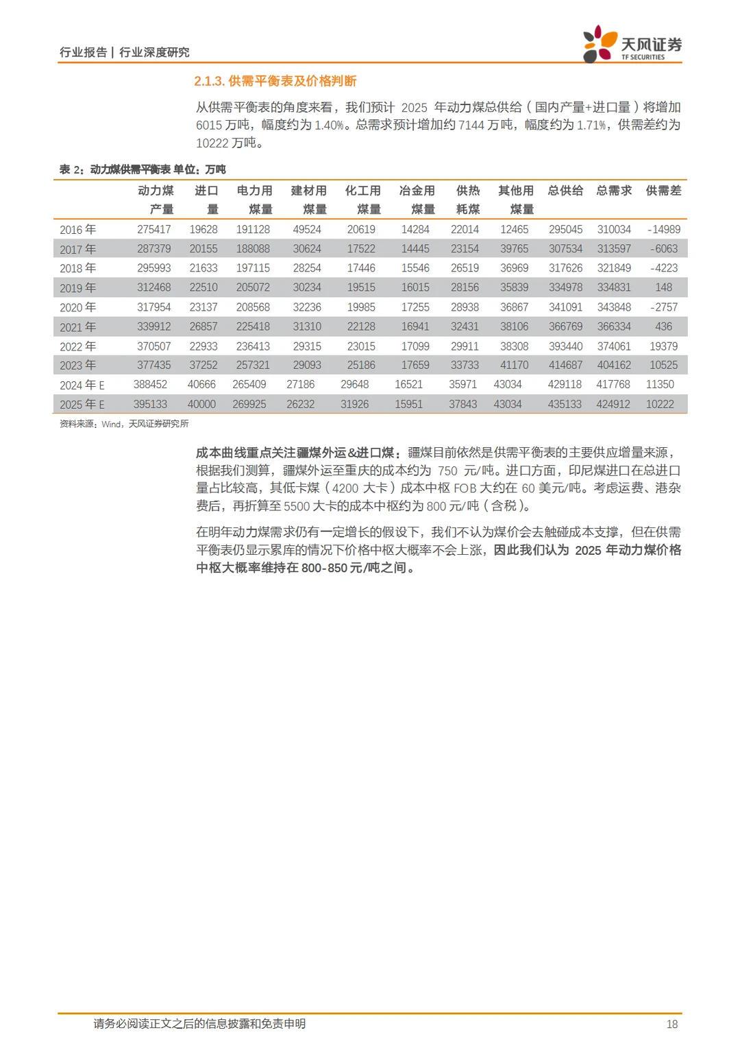 22页报告｜2024中国煤炭行业展望