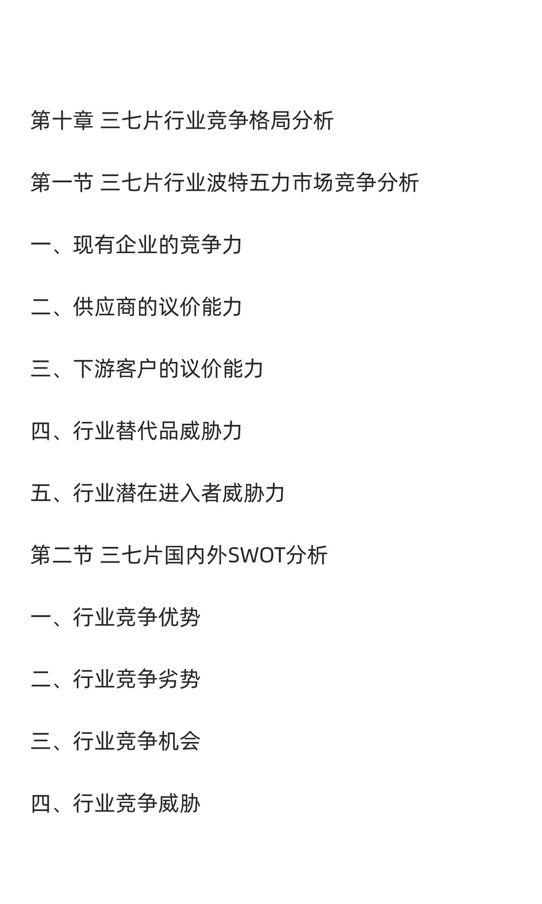 三七片行业市场调研及发展前景分析预测