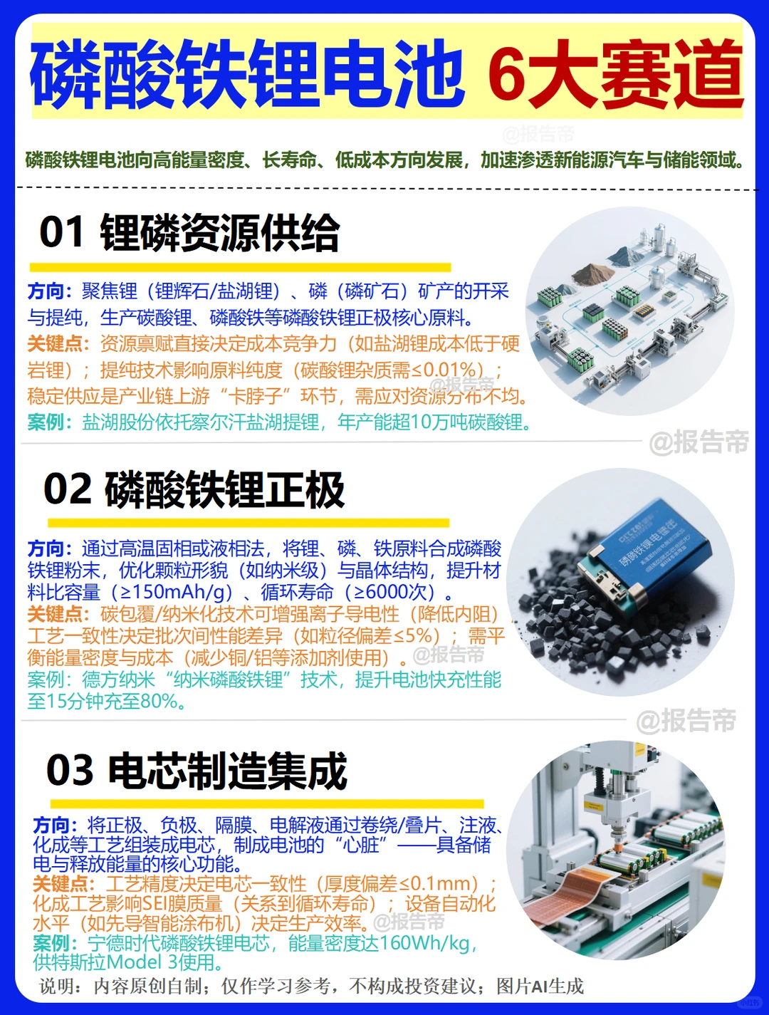 磷酸铁锂电池 产业图鉴精析～1天1条产业链