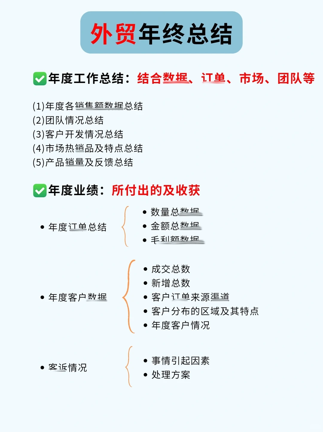 外贸人不会做年终总结，看这篇就够了！