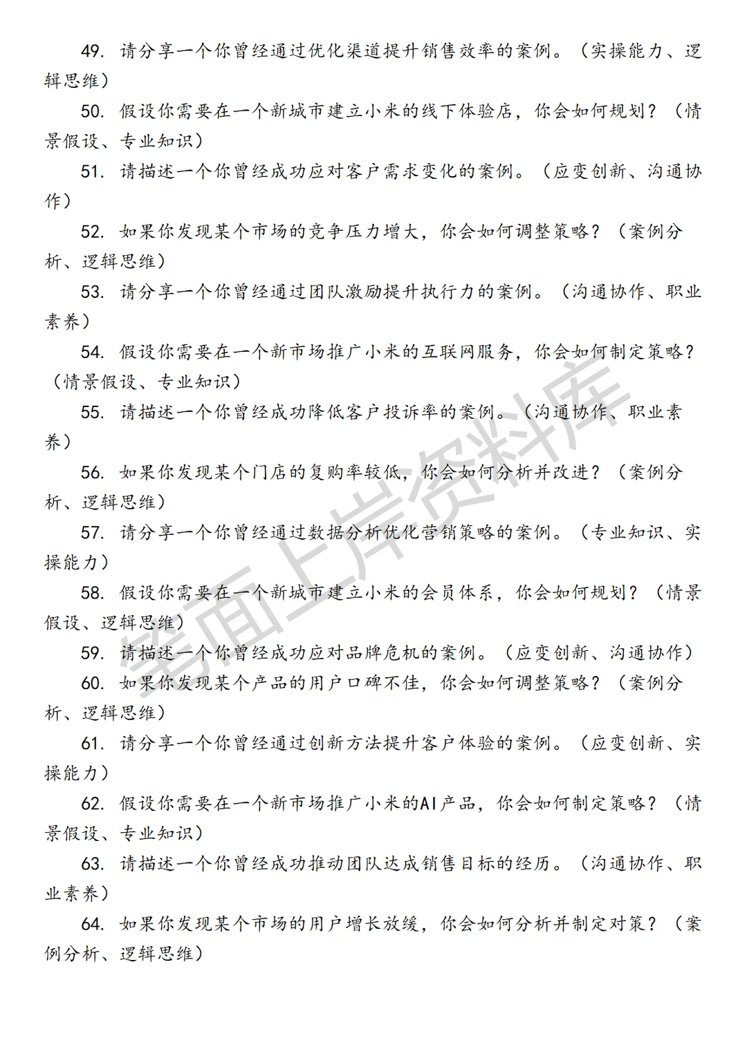 小米城市经理