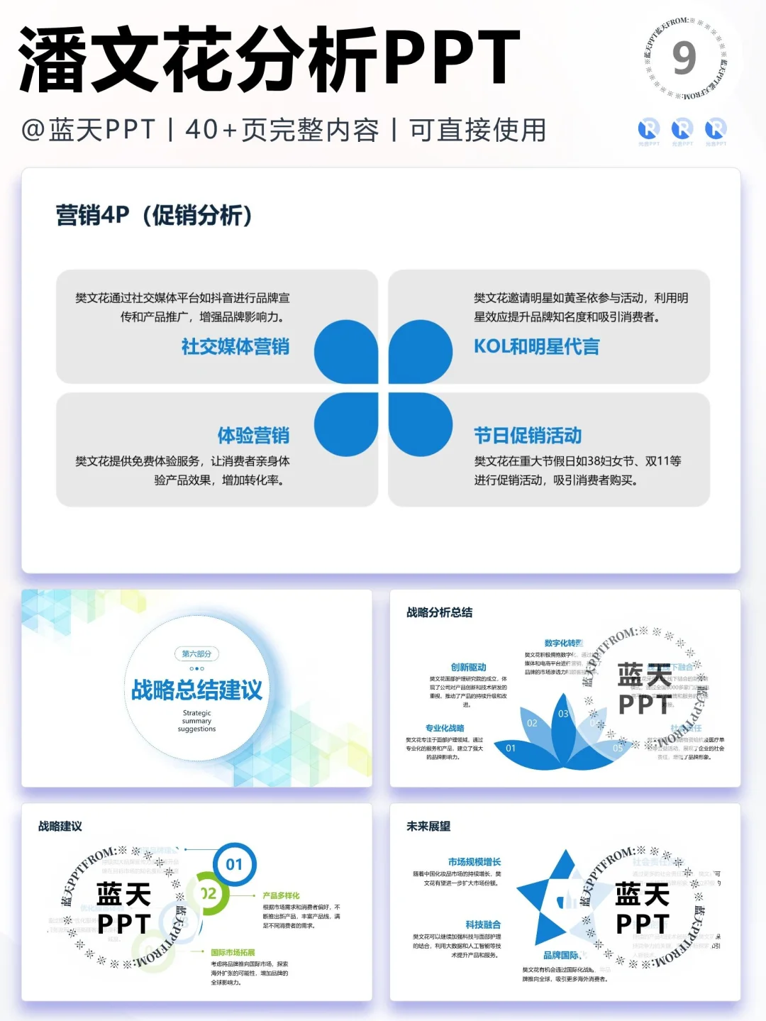 【159】樊文花品牌营销案例策略分析PPT