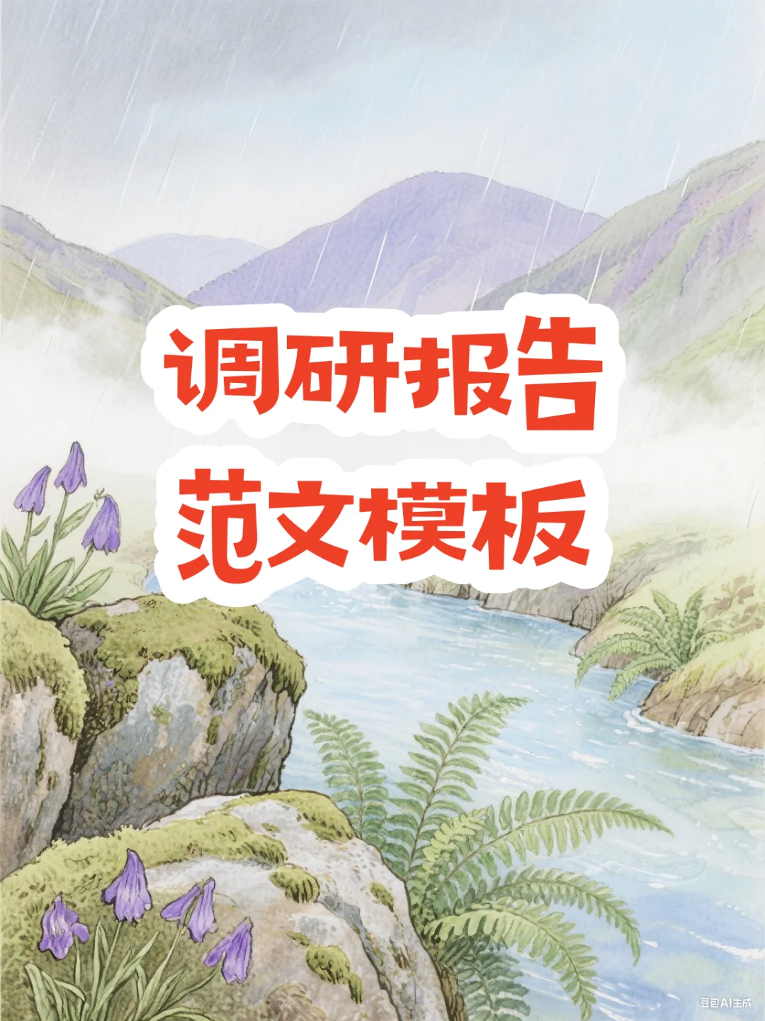 调研报告范文市场调查分析模板问卷方案