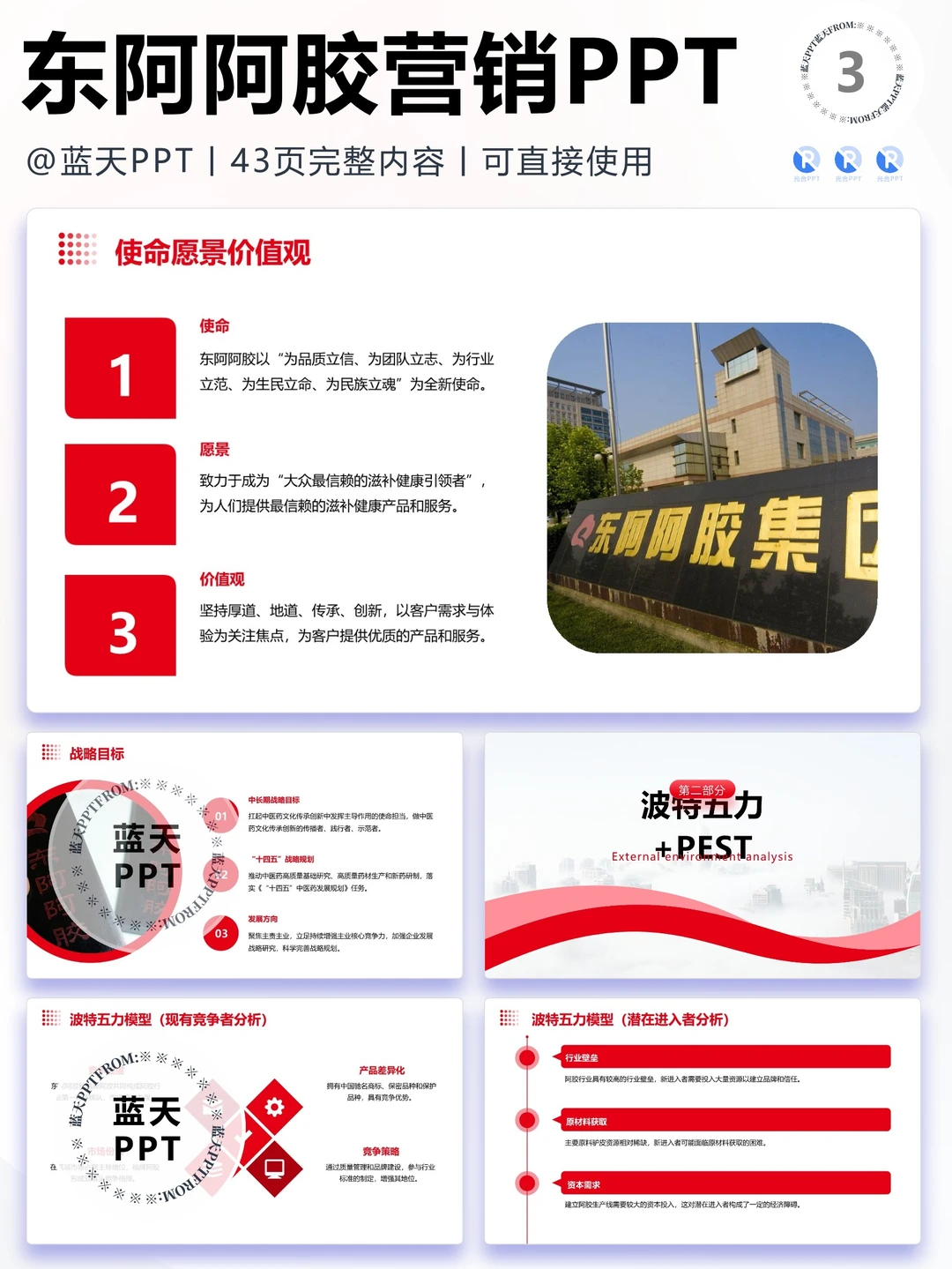 【303】东阿阿胶战略分析品牌营销策略PPT