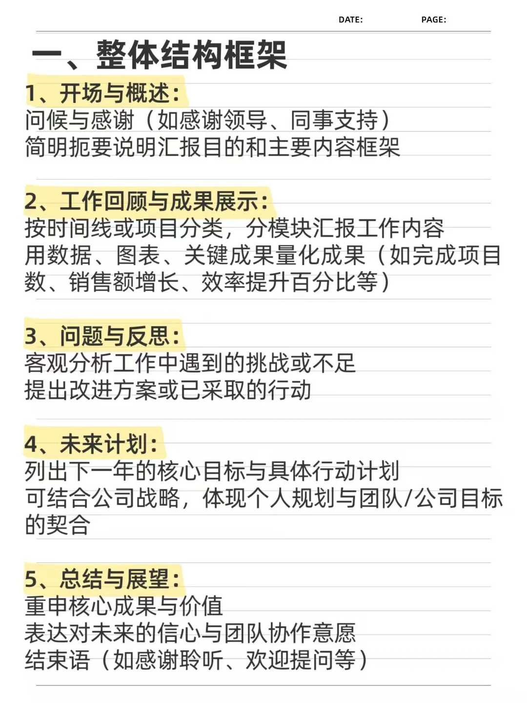 小白不会做汇报?直接抄作业?
